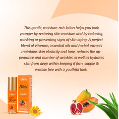 Bakson's Sunny Herbals Anti-Aging mit Granatapfel, Aloe Vera, Calendula und Papaya, feuchtigkeitsspendende und regenerierende Hautpflegelotion, 80 ml