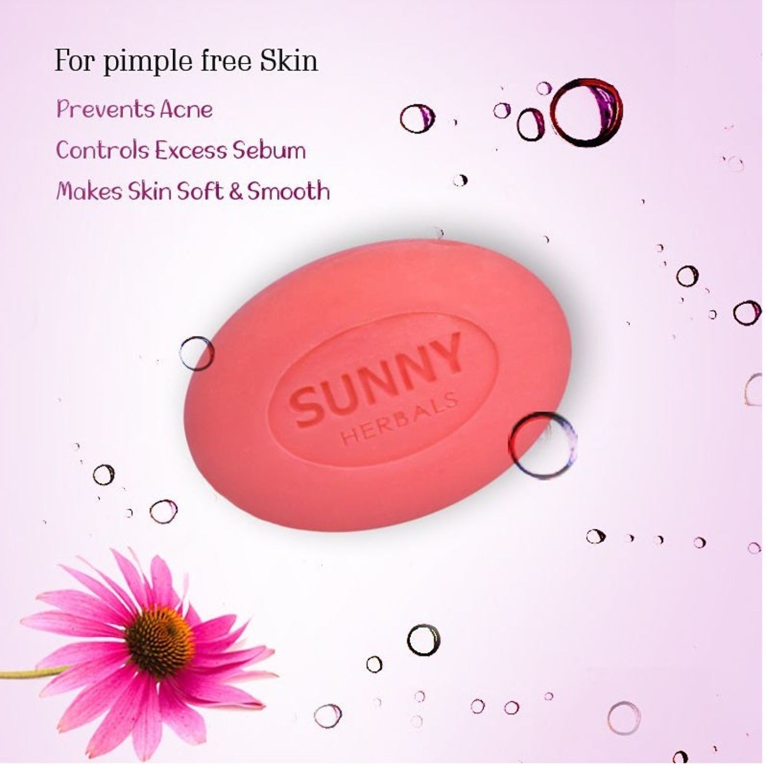 Bakson's Sunny Herbals Akne Aid For Pimple Free Skin Care Soap 75gm