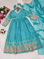 Bollywood Indische Pakistanische Ethnische Party Tragen Weiche Reine Georgette Anzug Set Kleid