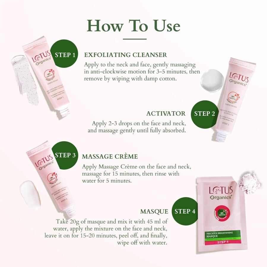 Lotus Herbals Cosmetics Precious Brightening Facial Kit