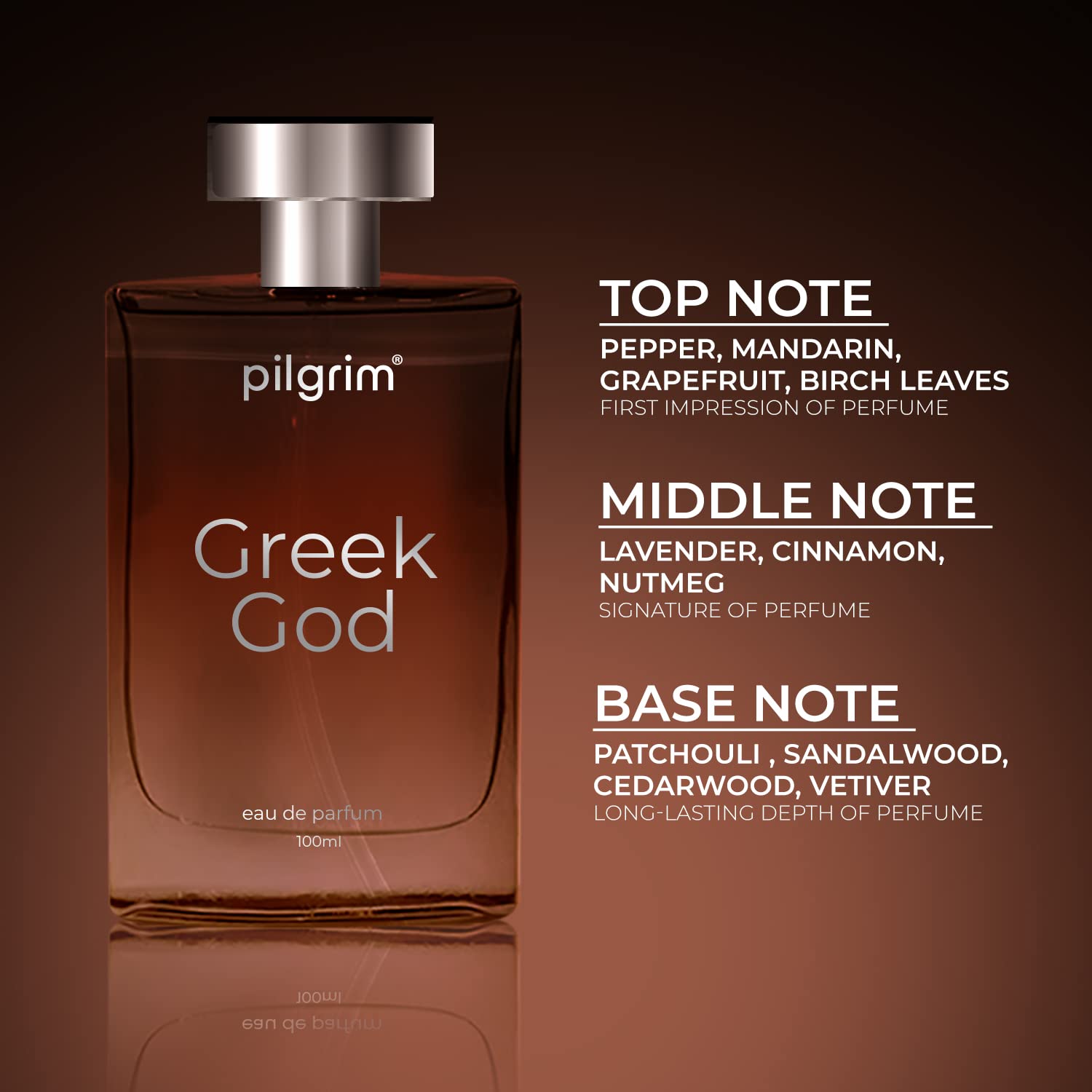 Pilgrim Cosmetics Greek God Eau De Parfum 100.0 ml 3.4 fl. oz