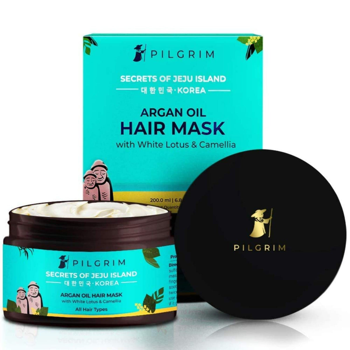 Pilgrim Cosmetics Argan Oil Hair Mask with White Lotus & Camellia 200.0 ml | 6.8 fl. oz