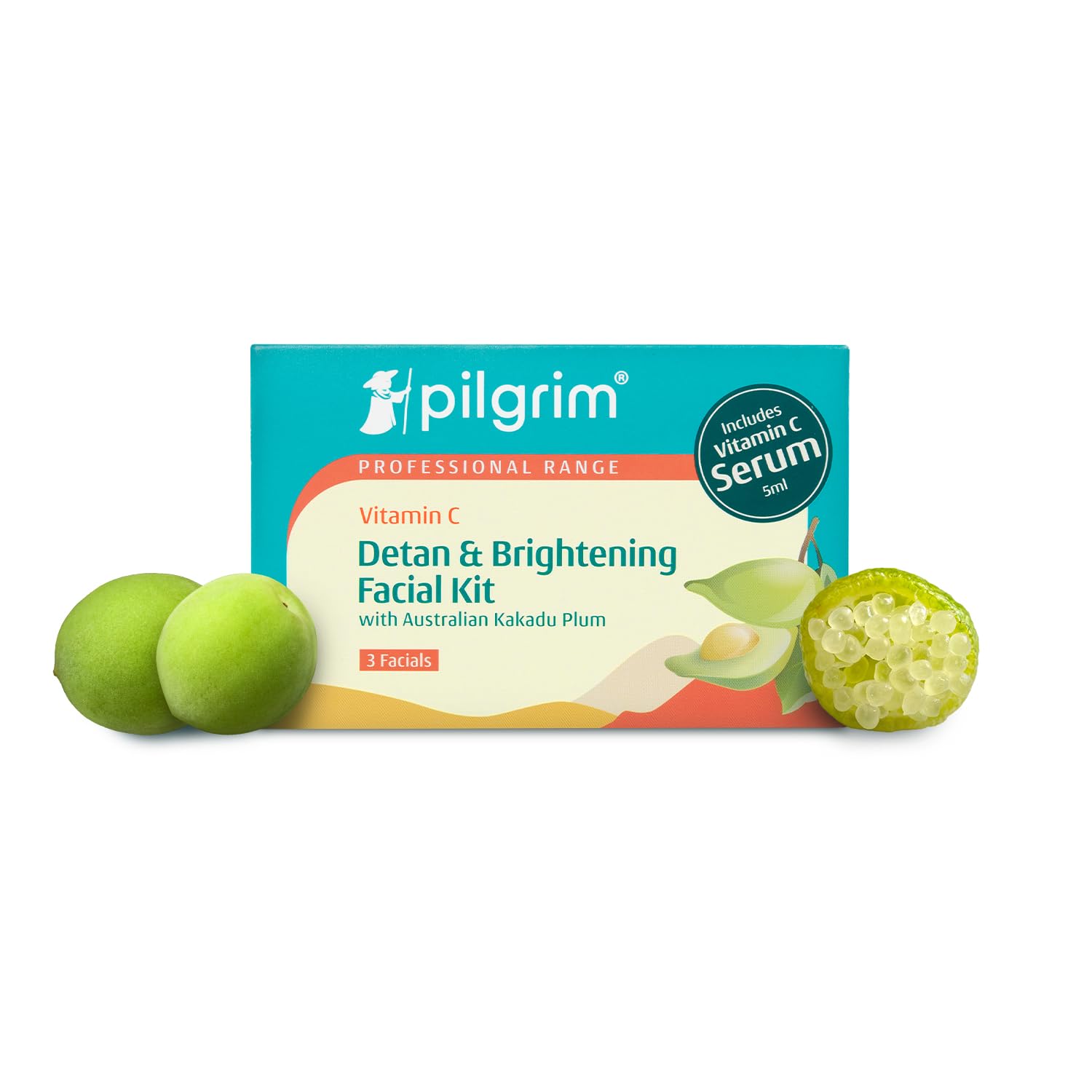 Pilgrim Cosmetics Vitamin C Detan & Brightening Facial Kit