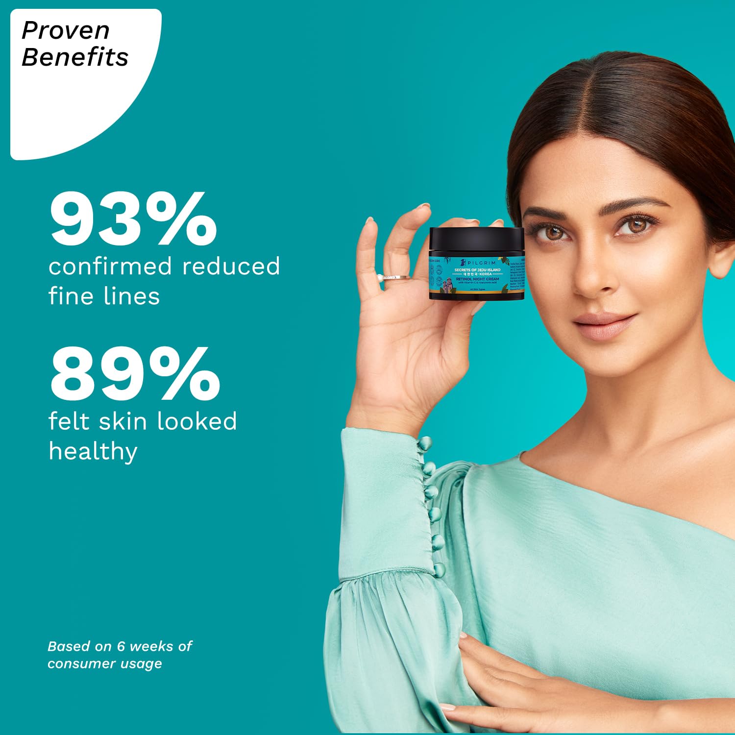 Pilgrim Cosmetics Retinol Night Cream with Vitamin C & Hyaluronic Acid 50gm