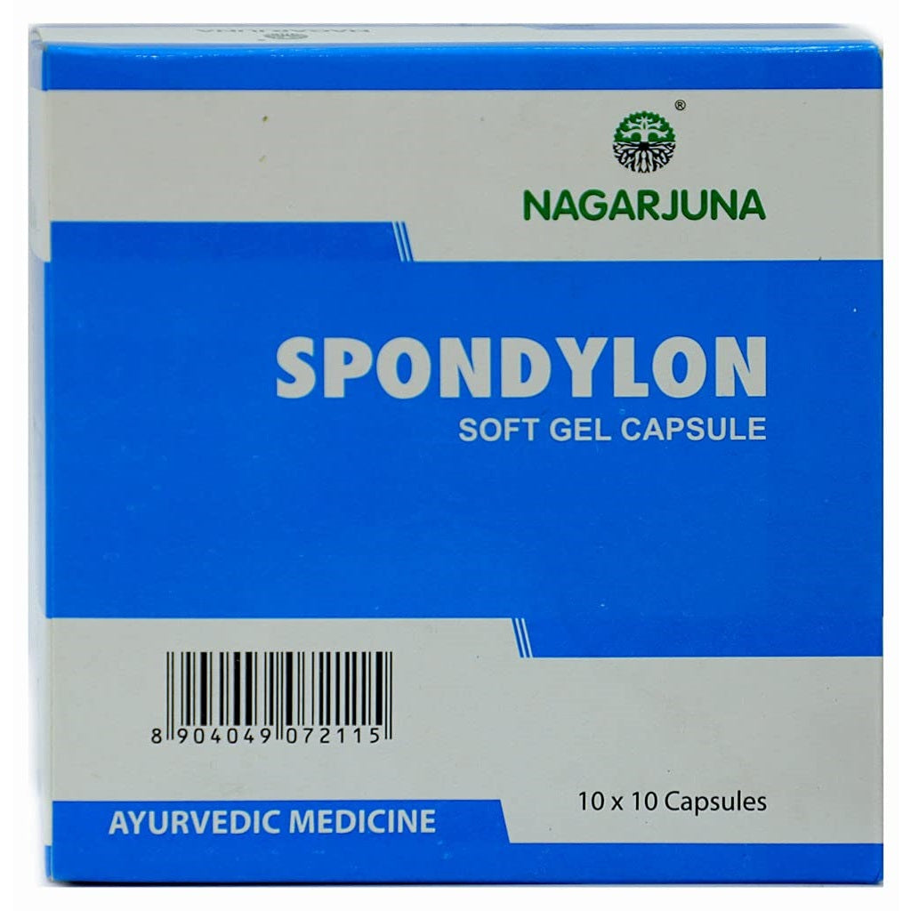 Nagarjuna Ayurvedic Spondylon Soft Gel 100 Capsules