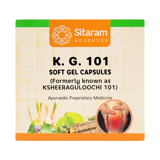 Sitaram Ayurveda Ksheera Guloochi K G 101 Soft Gel 100 Capsules