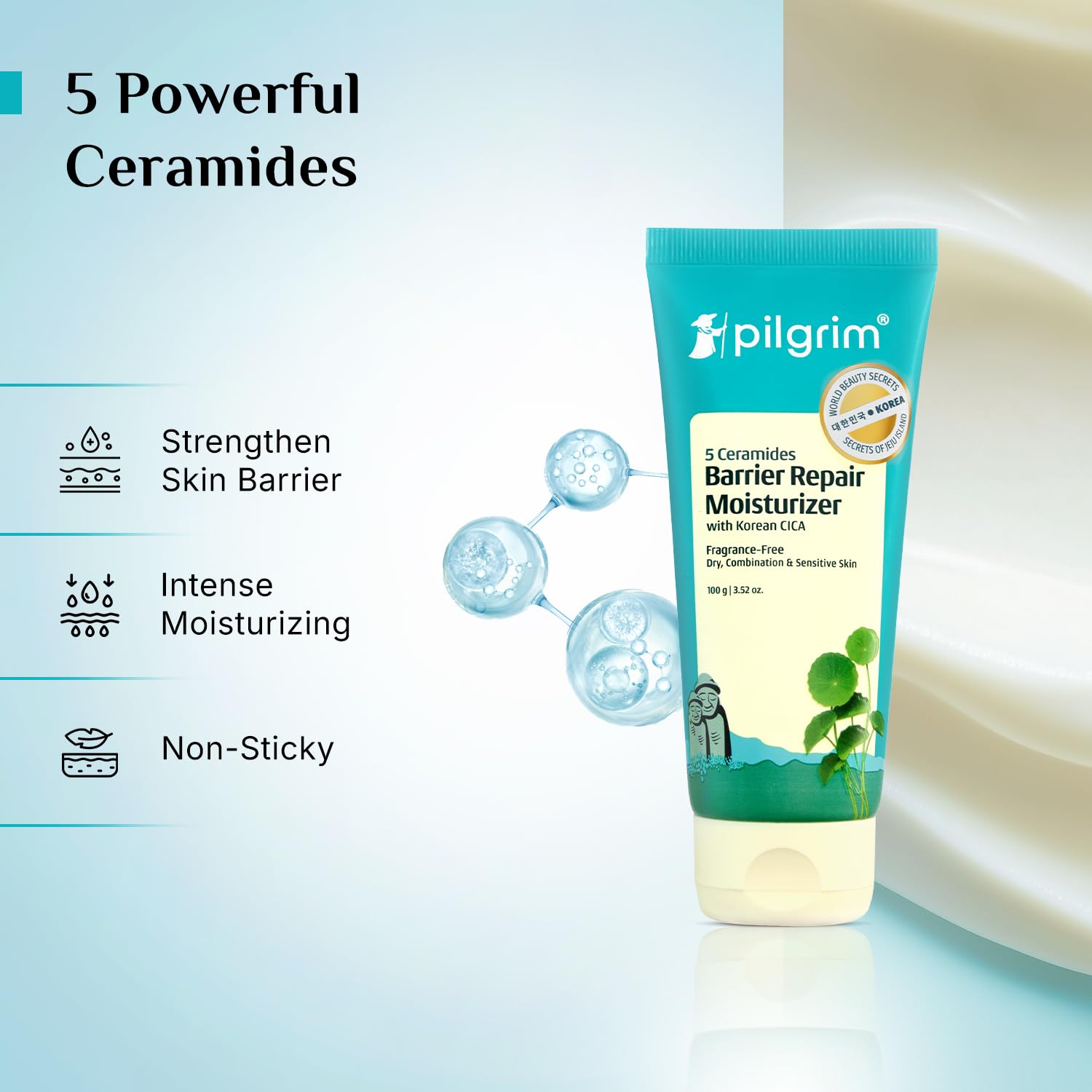 Pilgrim Cosmetics 5 Ceramides Barrier Repair Moisturizer Gel 100g