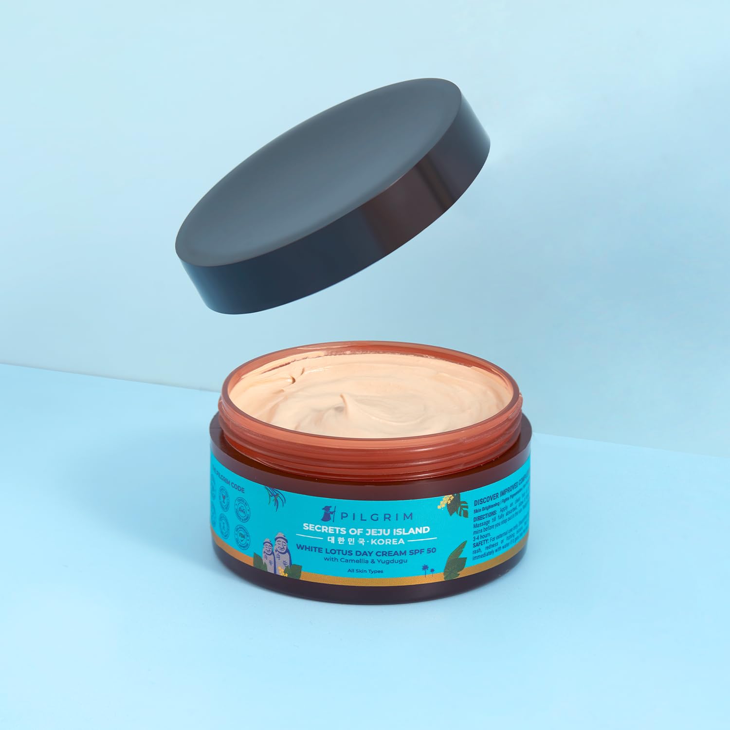 Pilgrim Cosmetics White Lotus Day Cream SPF 50 (PA+++) with Camellia & Yugdugu 100g