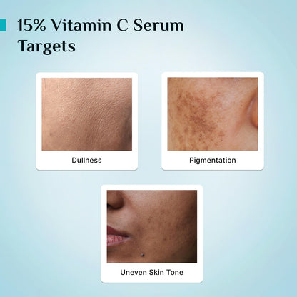 Pilgrim Cosmetics 15% Vitamin C Face Serum For Advanced Brightness 20ml