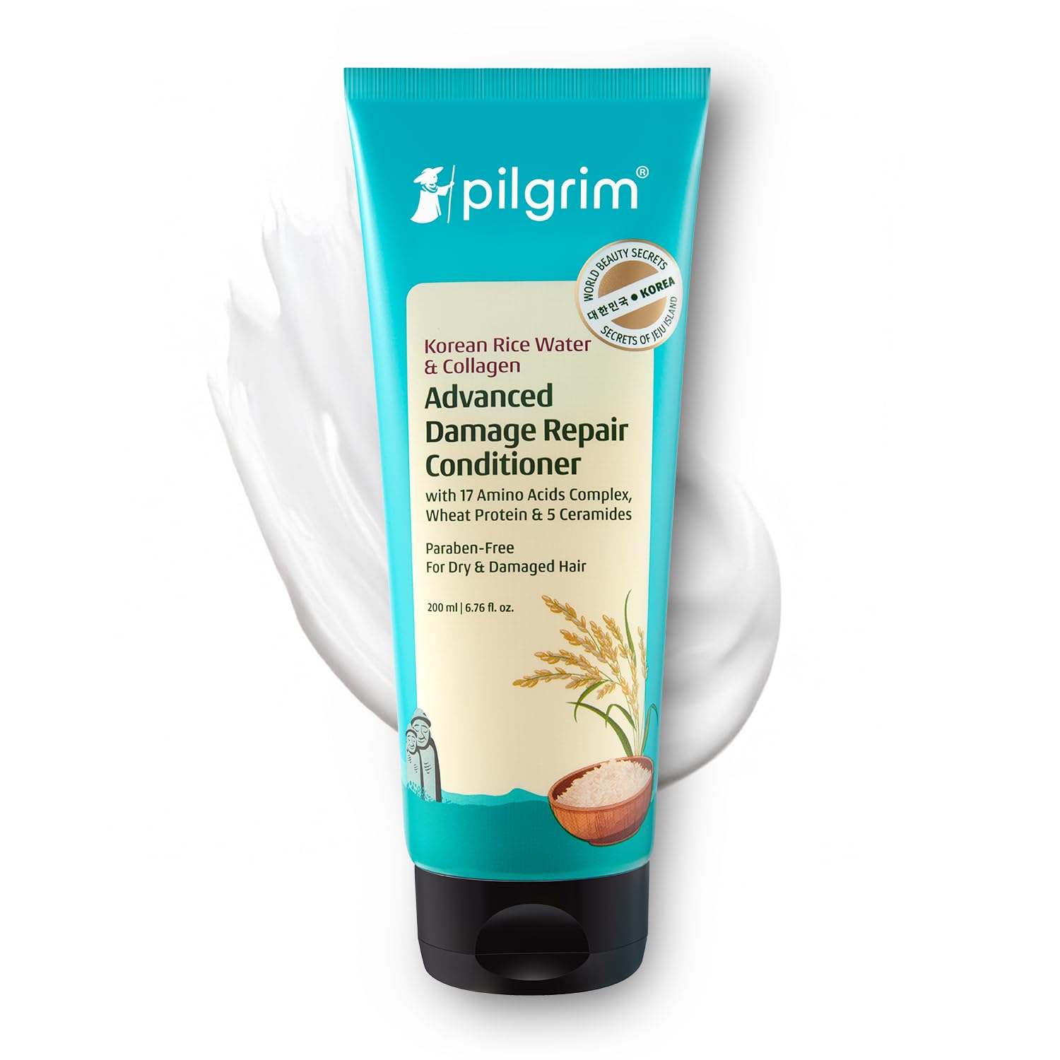 Pilgrim Cosmetics Korean Rice Water & Collagen Advanced Damage Repair Conditioner 200 ml | 6.76 fl. oz