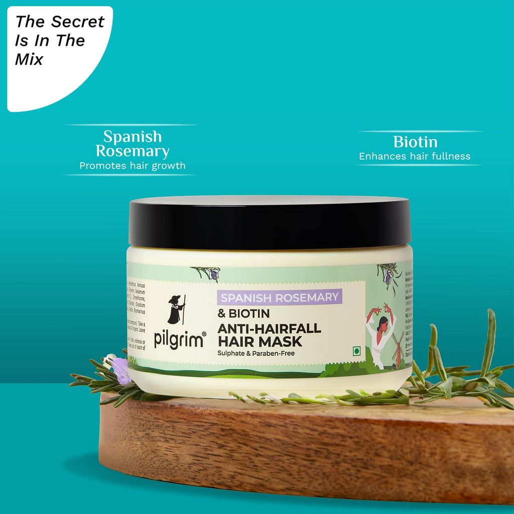 Pilgrim Cosmetics Spanish Rosemary & Biotin Anti-Hairfall Hair Mask 200.0 gm | 7.05 oz