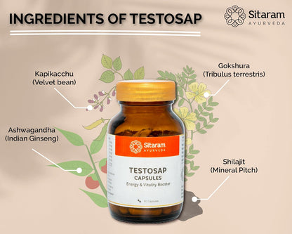 Sitaram Ayurveda Testosap 60 Capsules