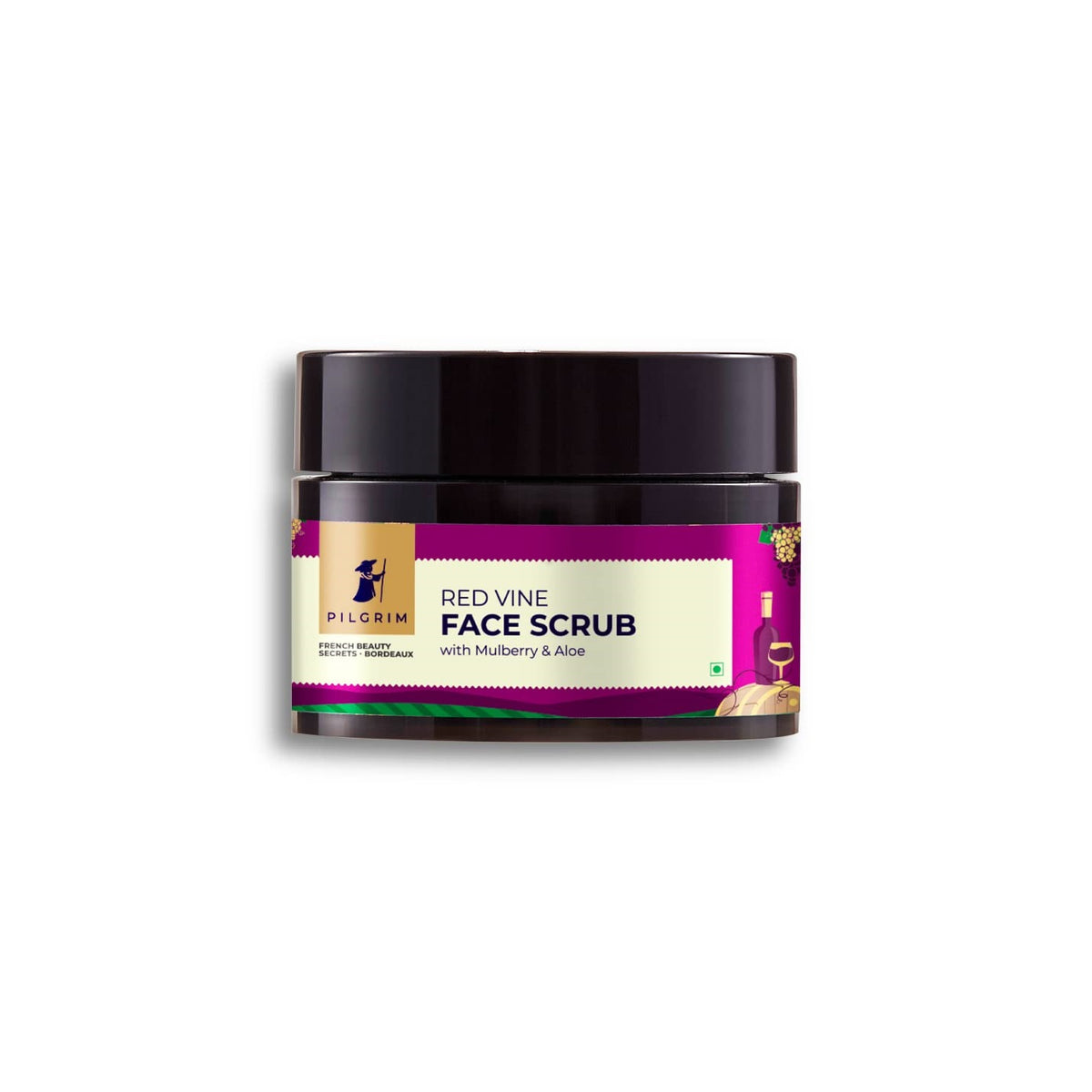Pilgrim Cosmetics Red Vine Face Scrub with Mulberry & Aloe 50g