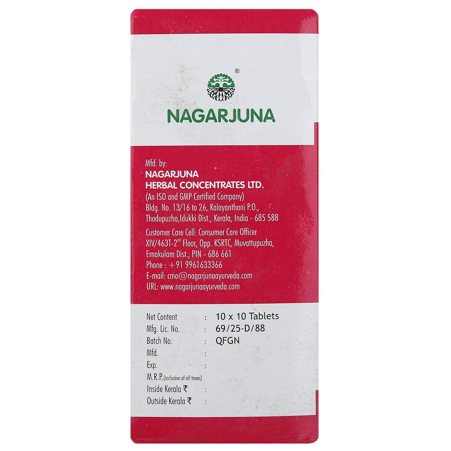 Nagarjuna Ayurvedic Stresnil 100 Tablets
