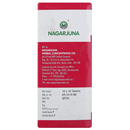Nagarjuna Ayurvedic Stresnil 100 Tablets