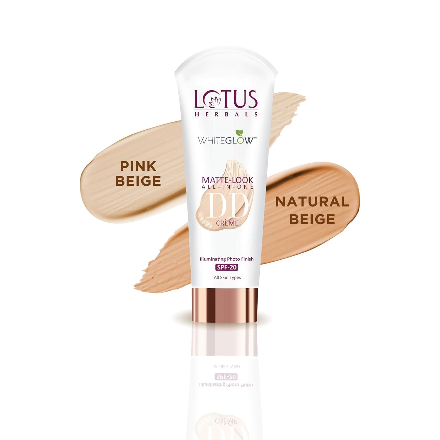 Lotus Herbals Cosmetics WhiteGlow Matt Look DD Cream SPF 20 Natural Beige 50g