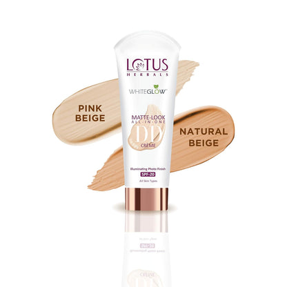 Lotus Herbals Cosmetics WhiteGlow Matt Look DD Cream SPF 20 Natural Beige 50g