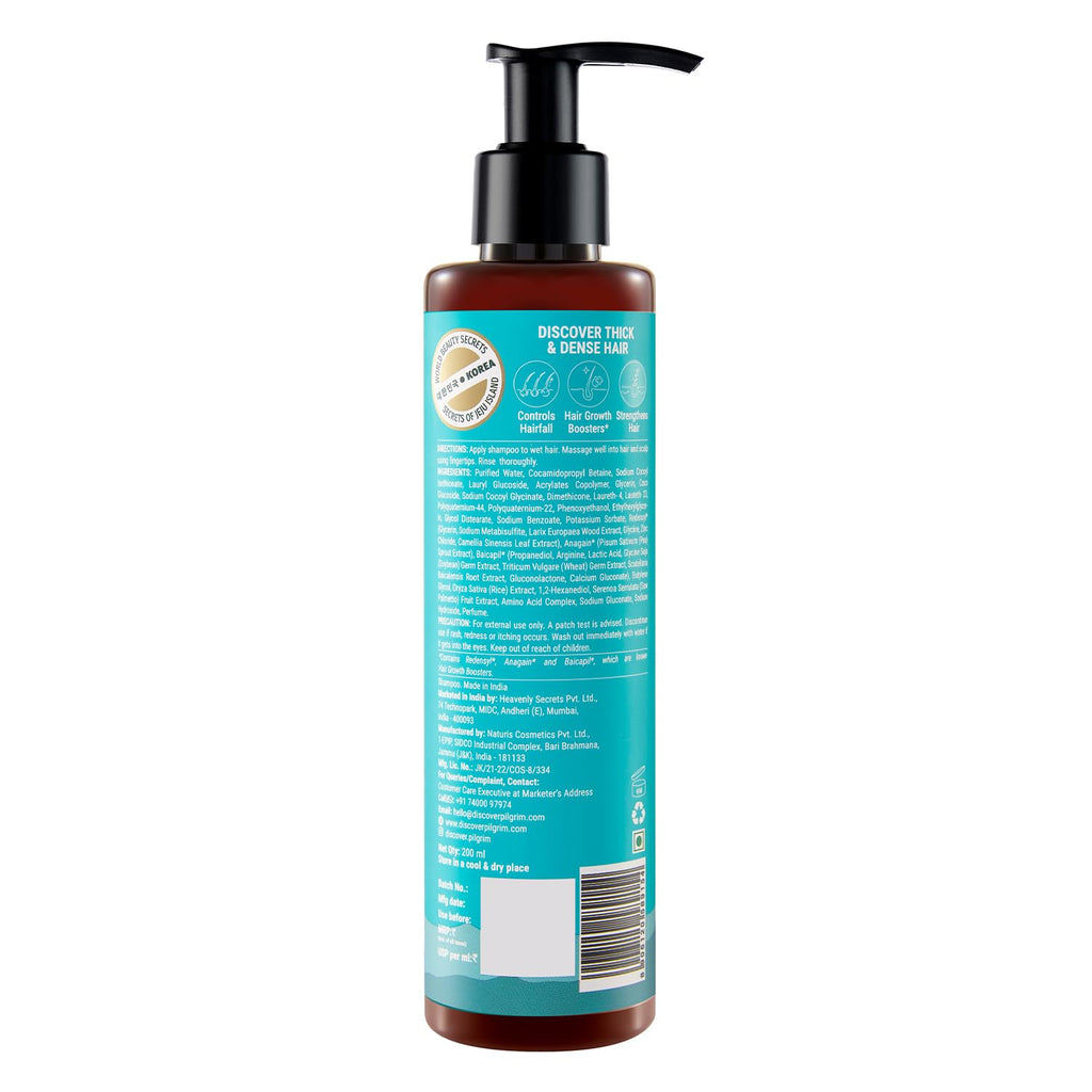 Pilgrim Cosmetics Redensyl & Anagain Hairfall Control Hair Shampoo 200 ml 6.8 fl. oz