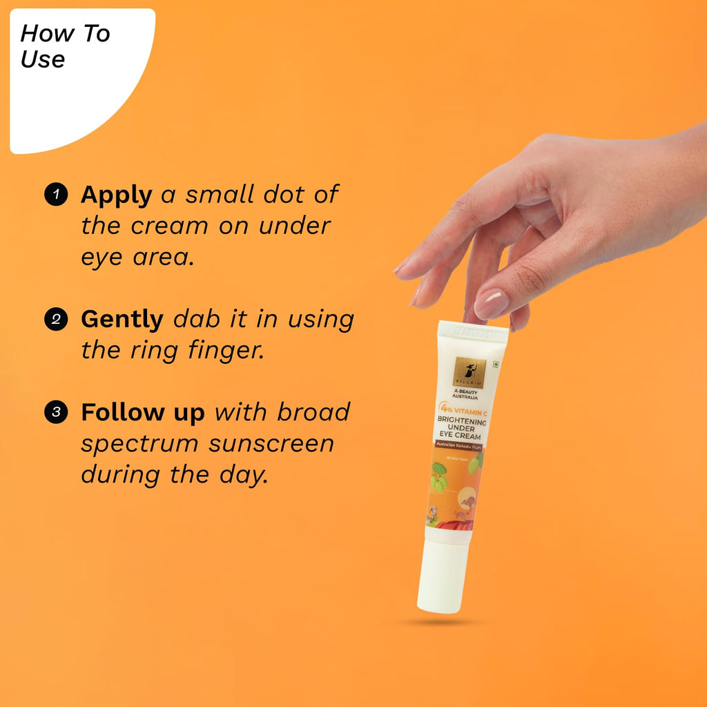 Pilgrim Cosmetics 4% Vitamin C Brightening Under Eye Cream 15 ml | 0.50 fl. oz