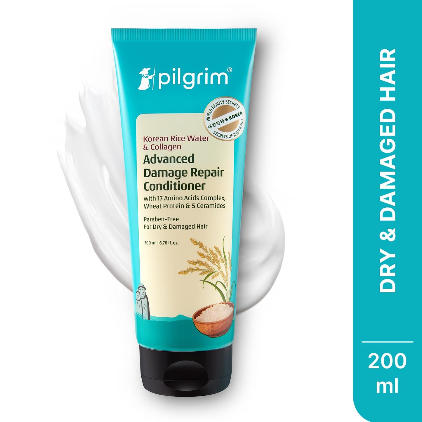 Pilgrim Cosmetics Korean Rice Water & Collagen Advanced Damage Repair Conditioner 200 ml | 6.76 fl. oz