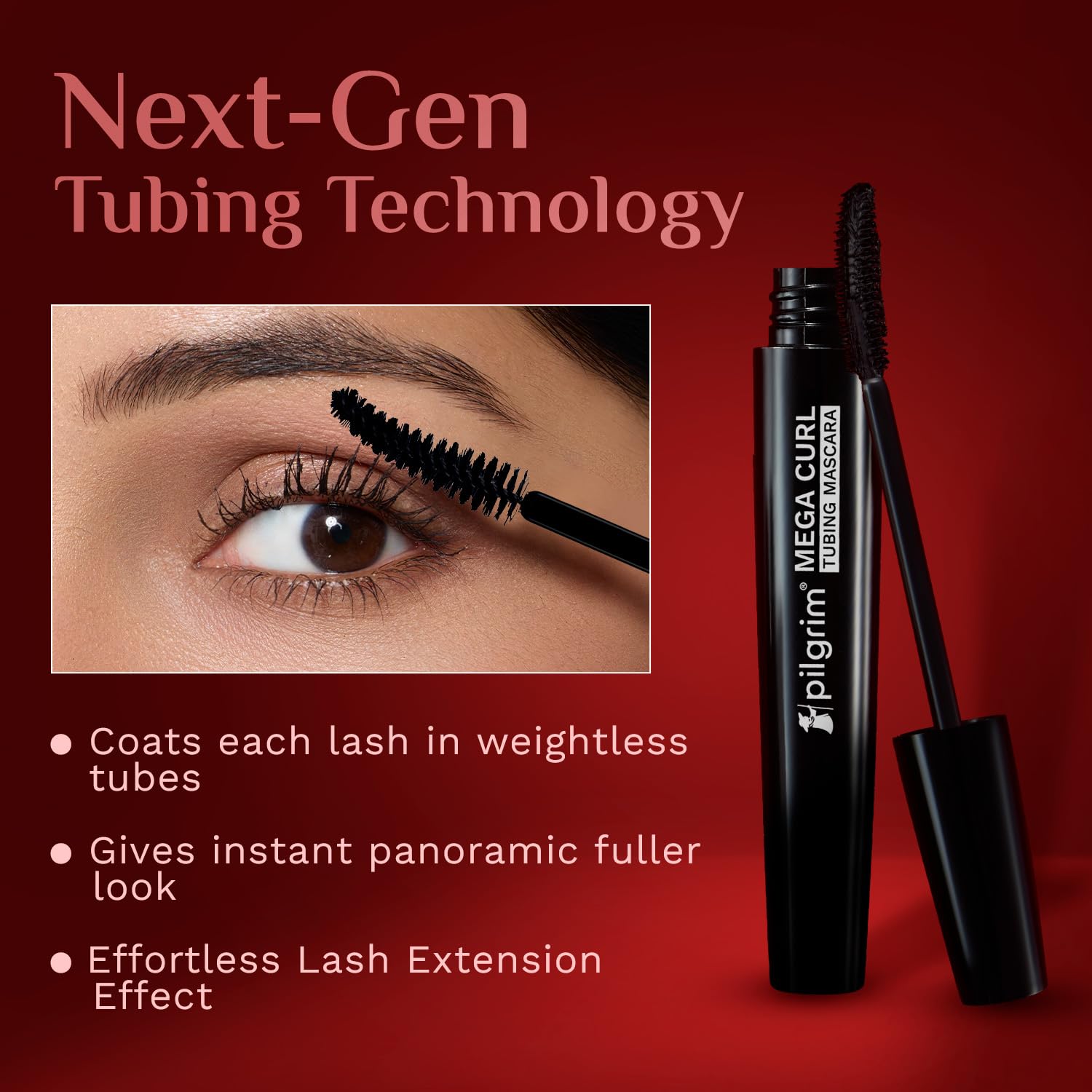 Pilgrim Cosmetics Mega Curl Tubing Mascara 5ml