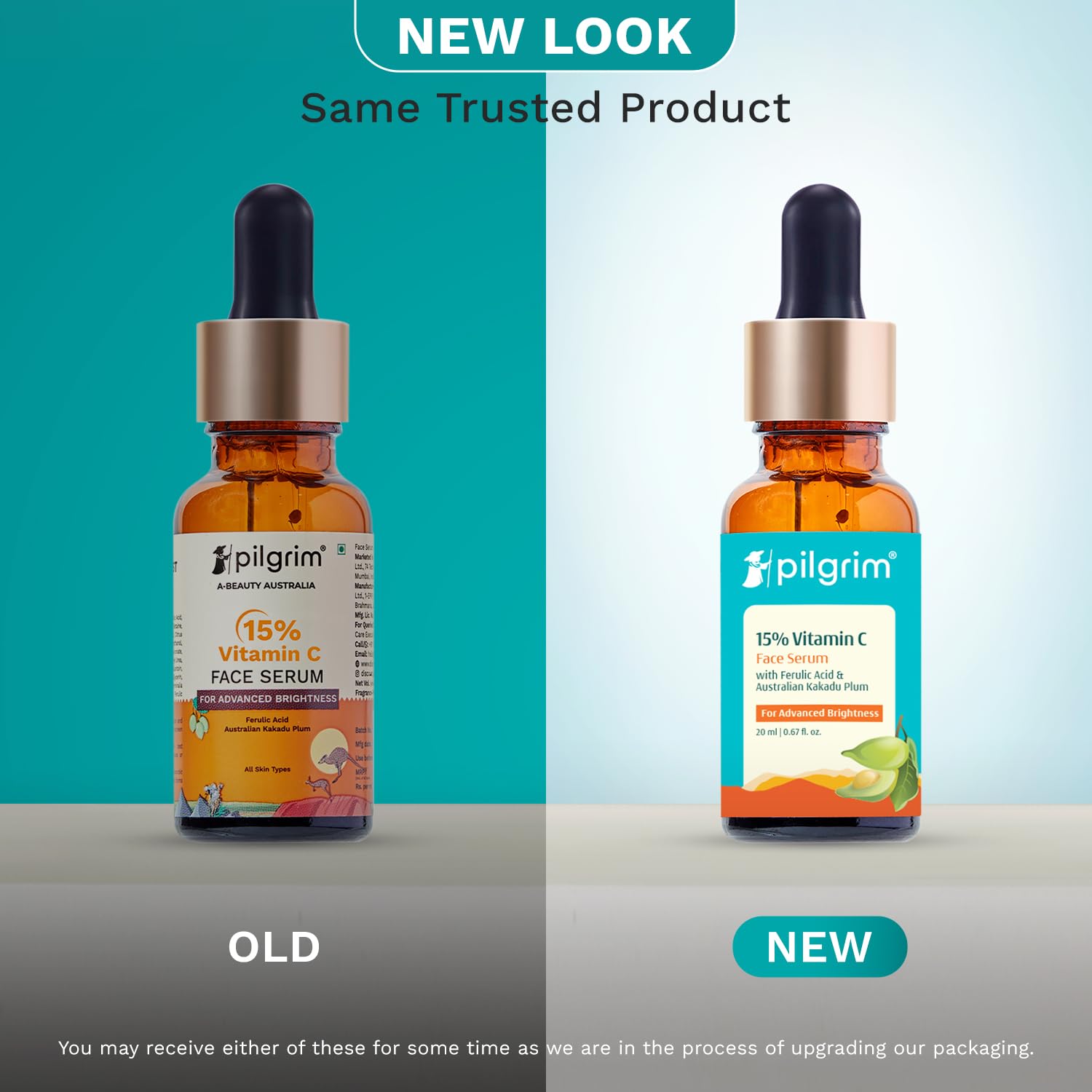 Pilgrim Cosmetics 15% Vitamin C Face Serum For Advanced Brightness 20ml