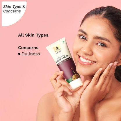 Pilgrim Cosmetics Red Vine Face Mask with Mulberry & Rosehip Oil 100g