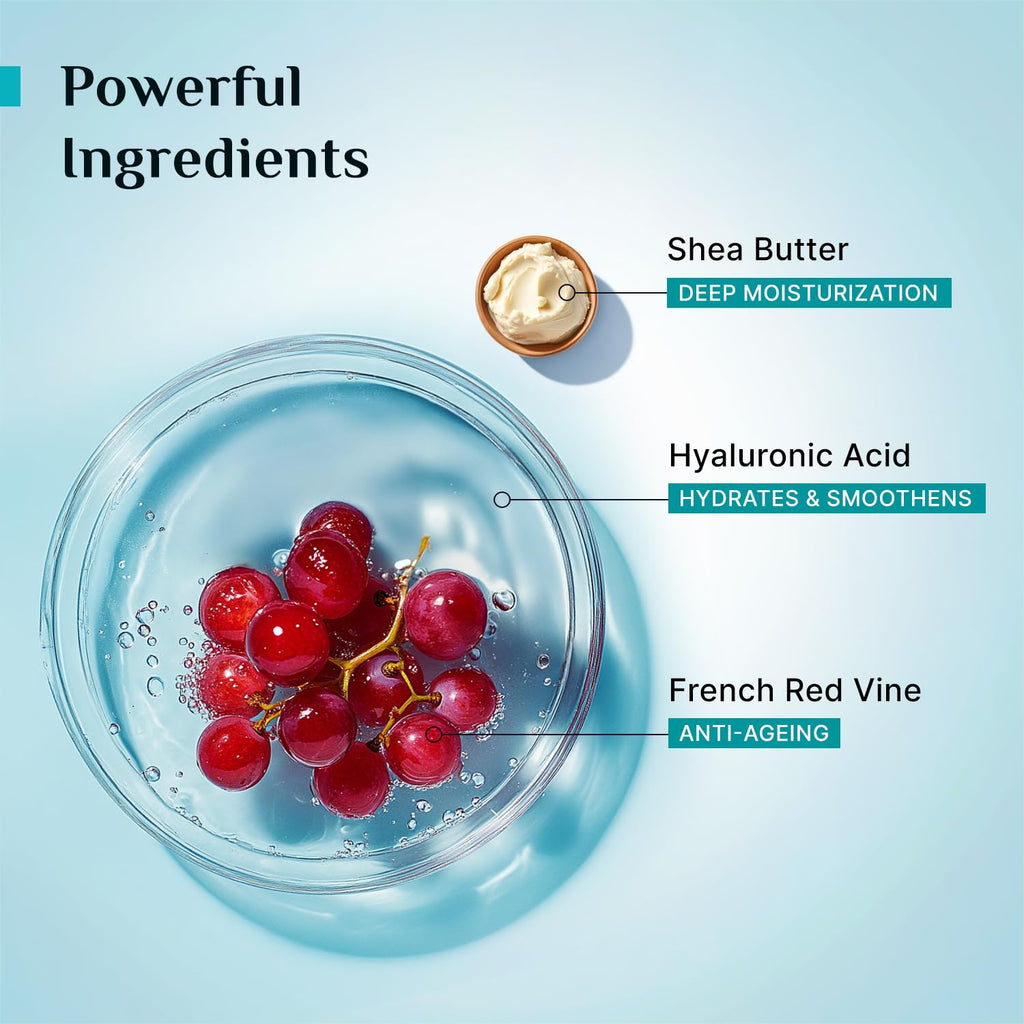 Pilgrim Cosmetics French Red Vine & Hyaluronic Acid Ultra-Smooth Body Lotion 400 ml | 13.52 fl. oz.