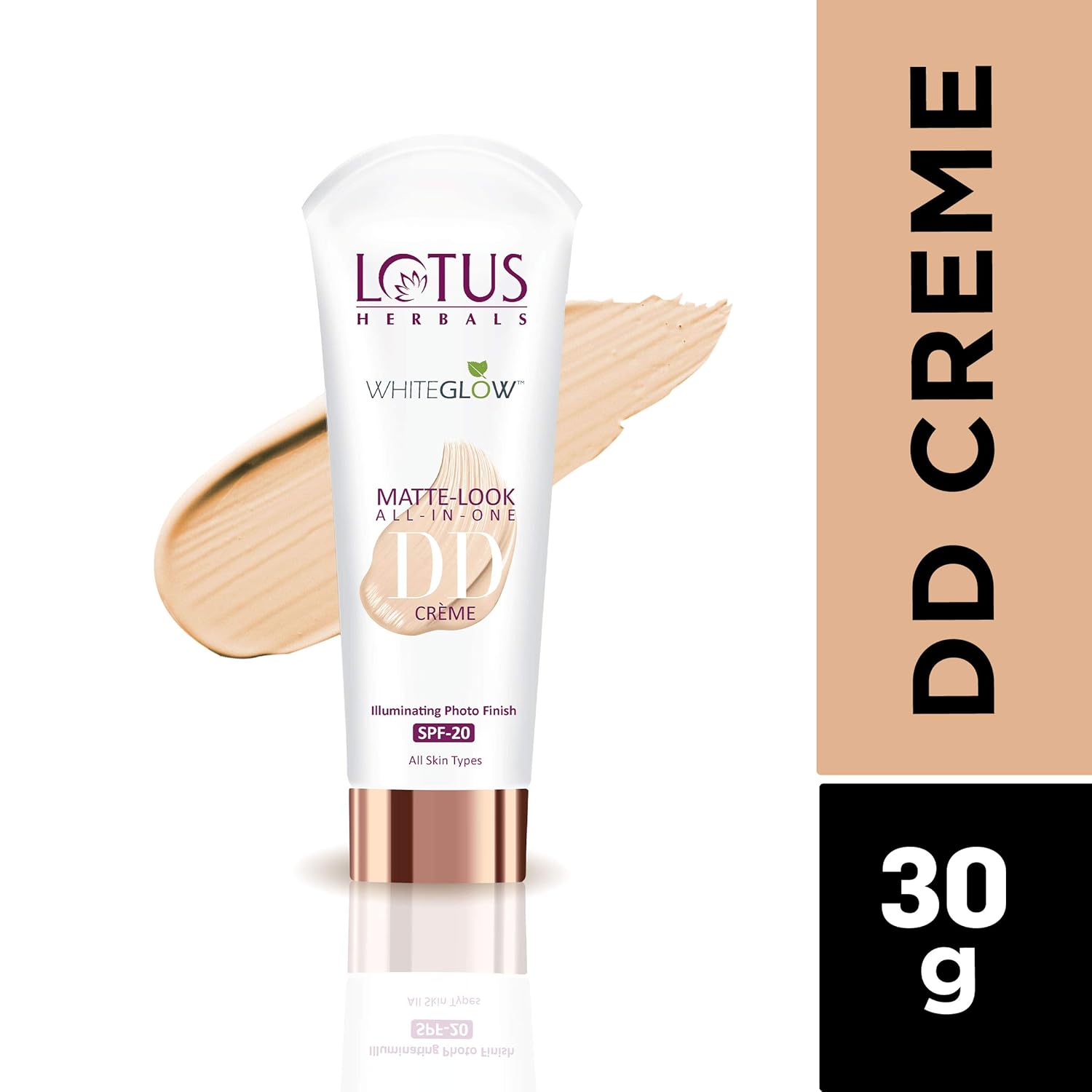 Lotus Herbals Cosmetics WhiteGlow Matt Look DD Cream SPF 20 Natural Beige 50g