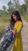 Bollywood Indische Pakistanische Ethno Partykleidung Damen Weiche Reine Seide Anarkali Mit Kontrast Dupatta Kleid