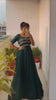 Bollywood Indian Pakistani Ethnic Party Wear Women Soft Pure Georgette Green Embroidered Gown