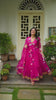 Bollywood Indian Pakistani Ethnic Party Wear Soft Pure Tubby Organza Brush Paint Suit Dress