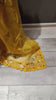 Bollywood Indian Pakistani Ethnic Party Wear Women Soft Pure Premium Organza Silk Yellow Saree/Sari