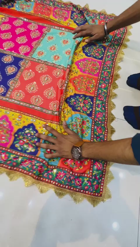 Болливудская индийская пакистанская этническая праздничная одежда, стильная мягкая женская модная дупатта ручной работы, шелковая дупатта, код 13