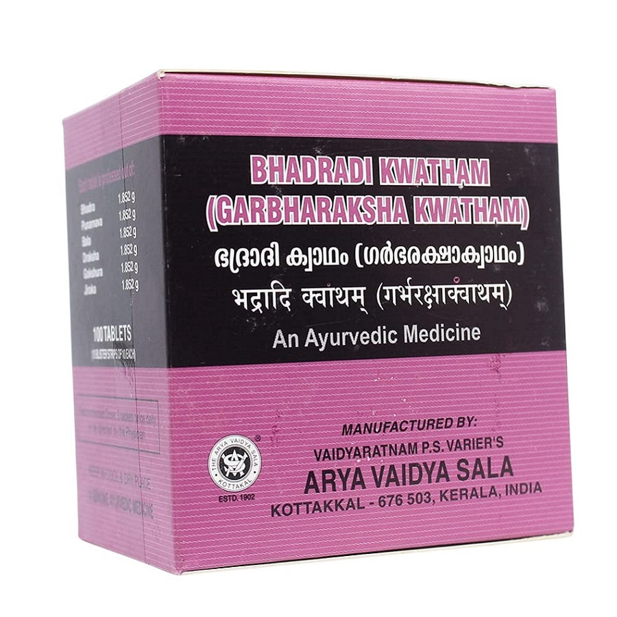 Kottakkal Ayurvedic Bhadradi Kwatham (Garbharakshakwatham) 100 Tablets