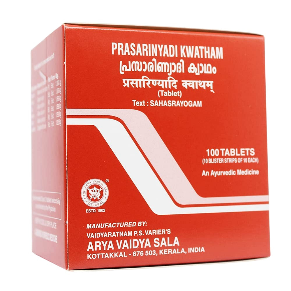 Kottakkal Ayurvedic Prasarinyadi kwatham 100 Tablets