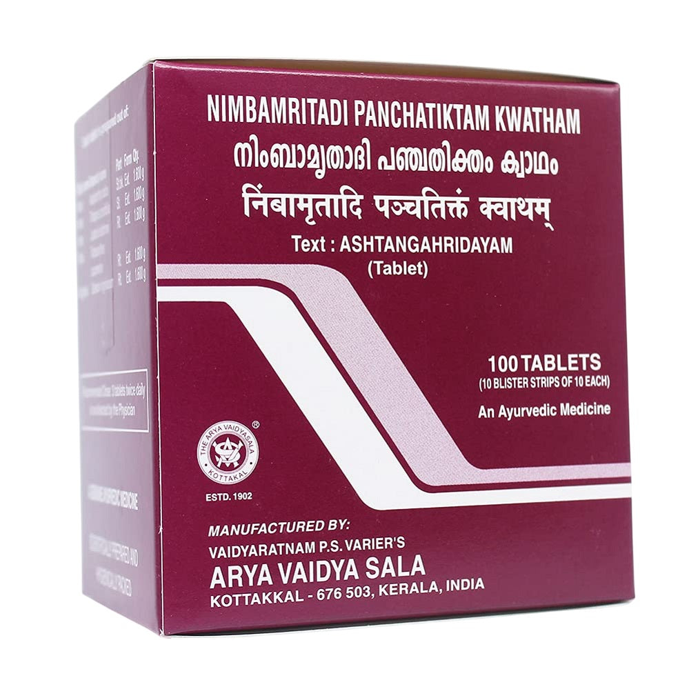 Kottakkal Ayurvedic Nimbamritadi Panchatiktam Kwatham 100 Tablets