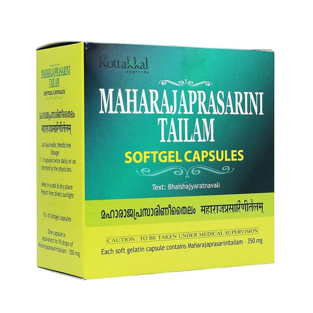 Kottakkal Ayurvedic Maharajaprasarani Tailam Soft Gel 100 Capsules