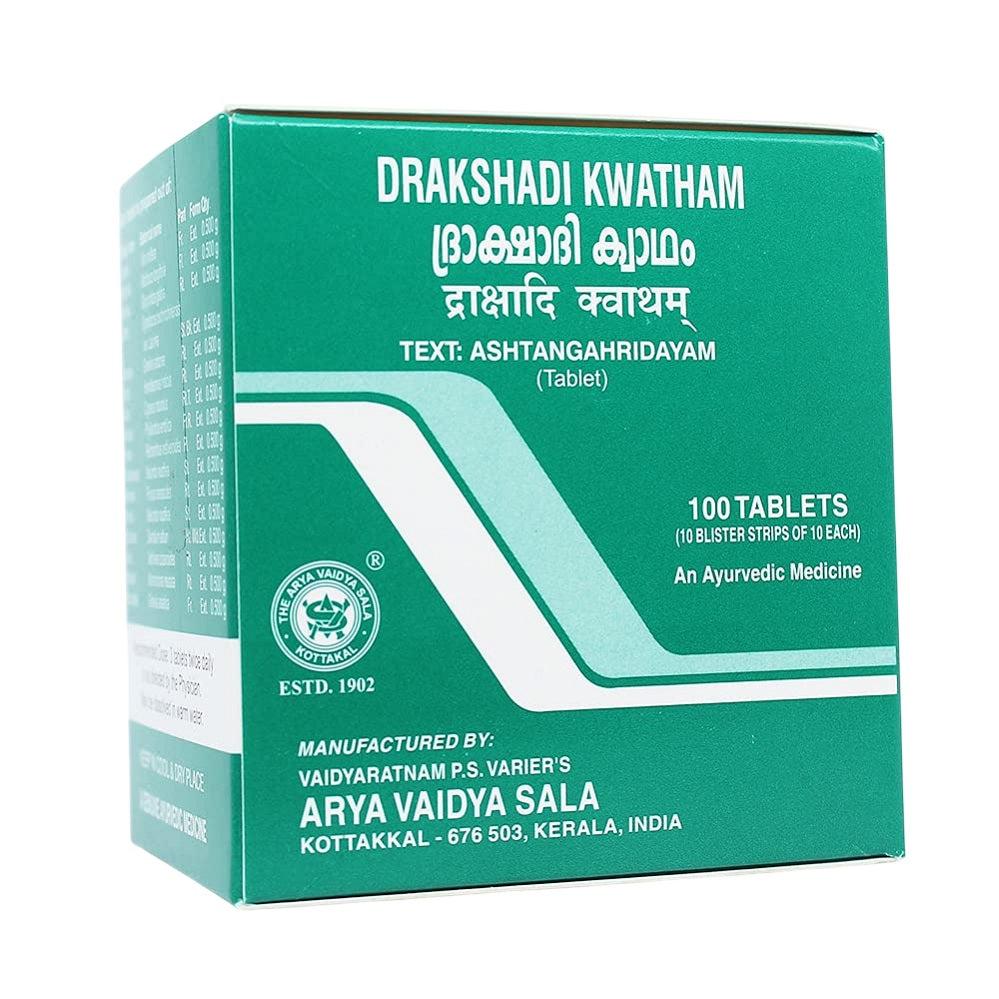 Kottakkal Ayurvedic Drakshadi Kwatham 100 Tablets