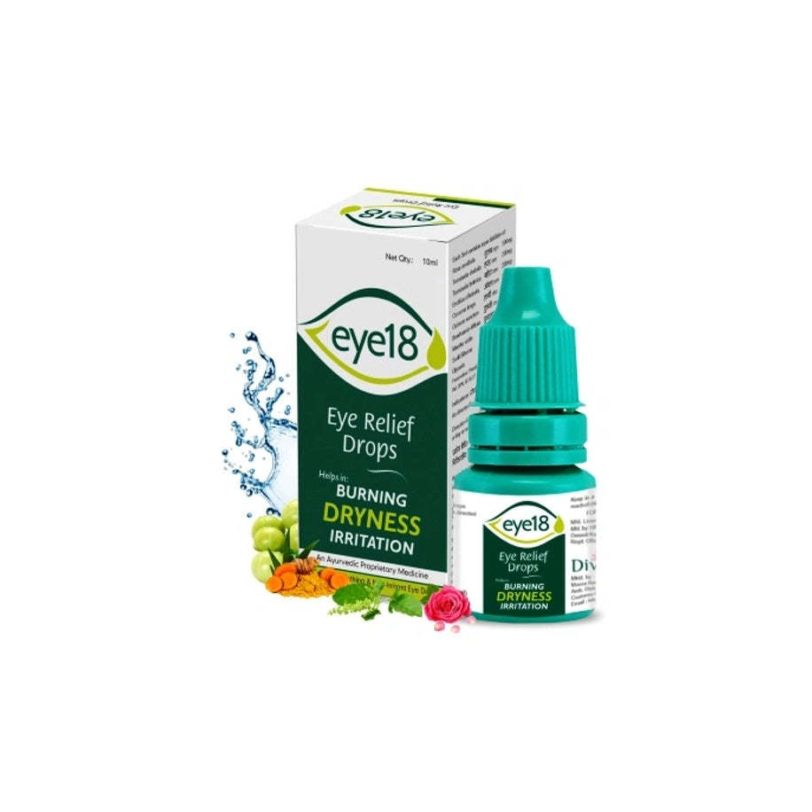 Divisa Herbal Care Ayurvedic Eye 18 Eye Relief Drops 10 ML