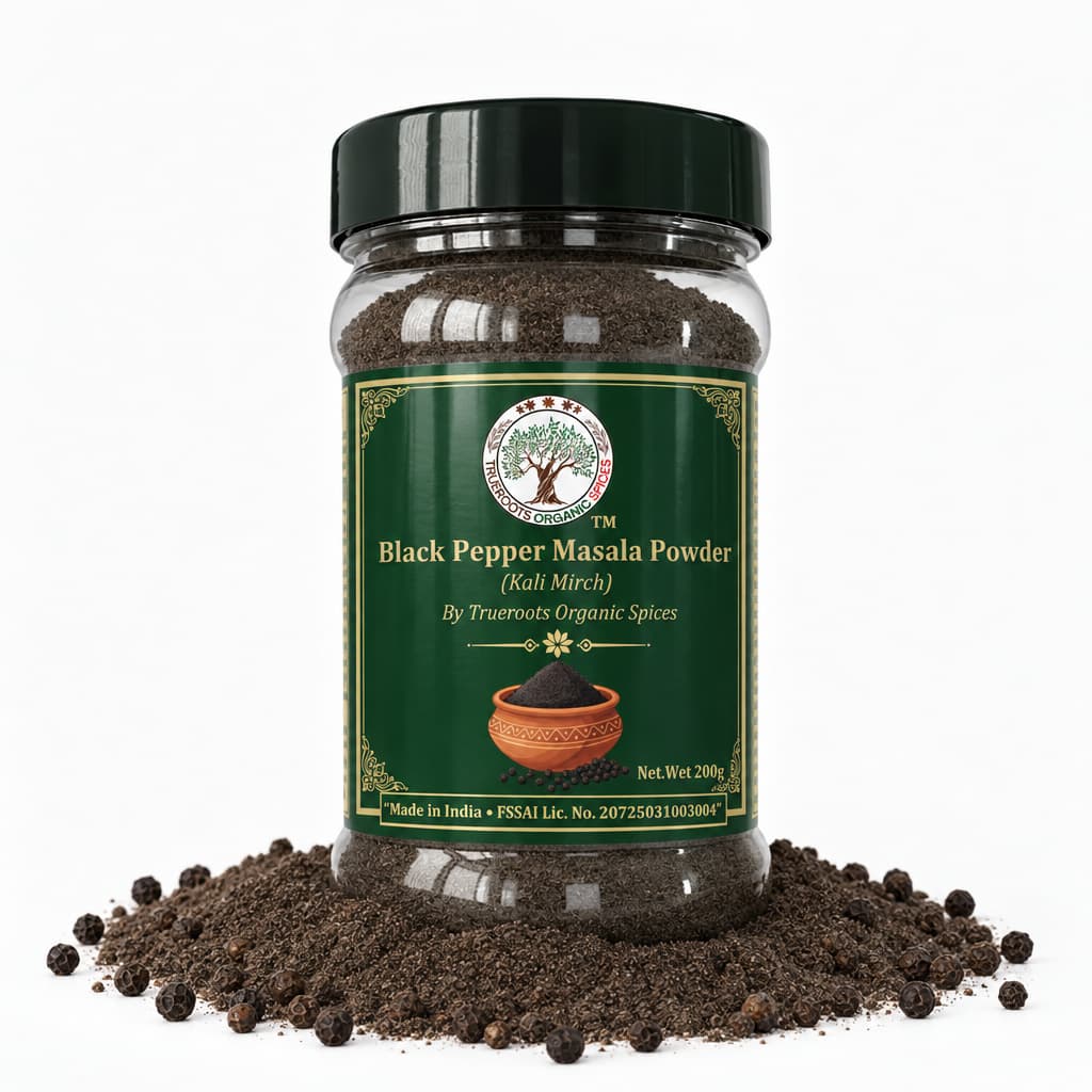 Trueroots Organic Spices Black Pepper (Kali Mirch) Masala Powder
