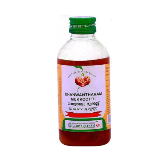 Vaidyaratnam Ayurvedic Dhanwantharam Mukkoottu Oil 200 Ml