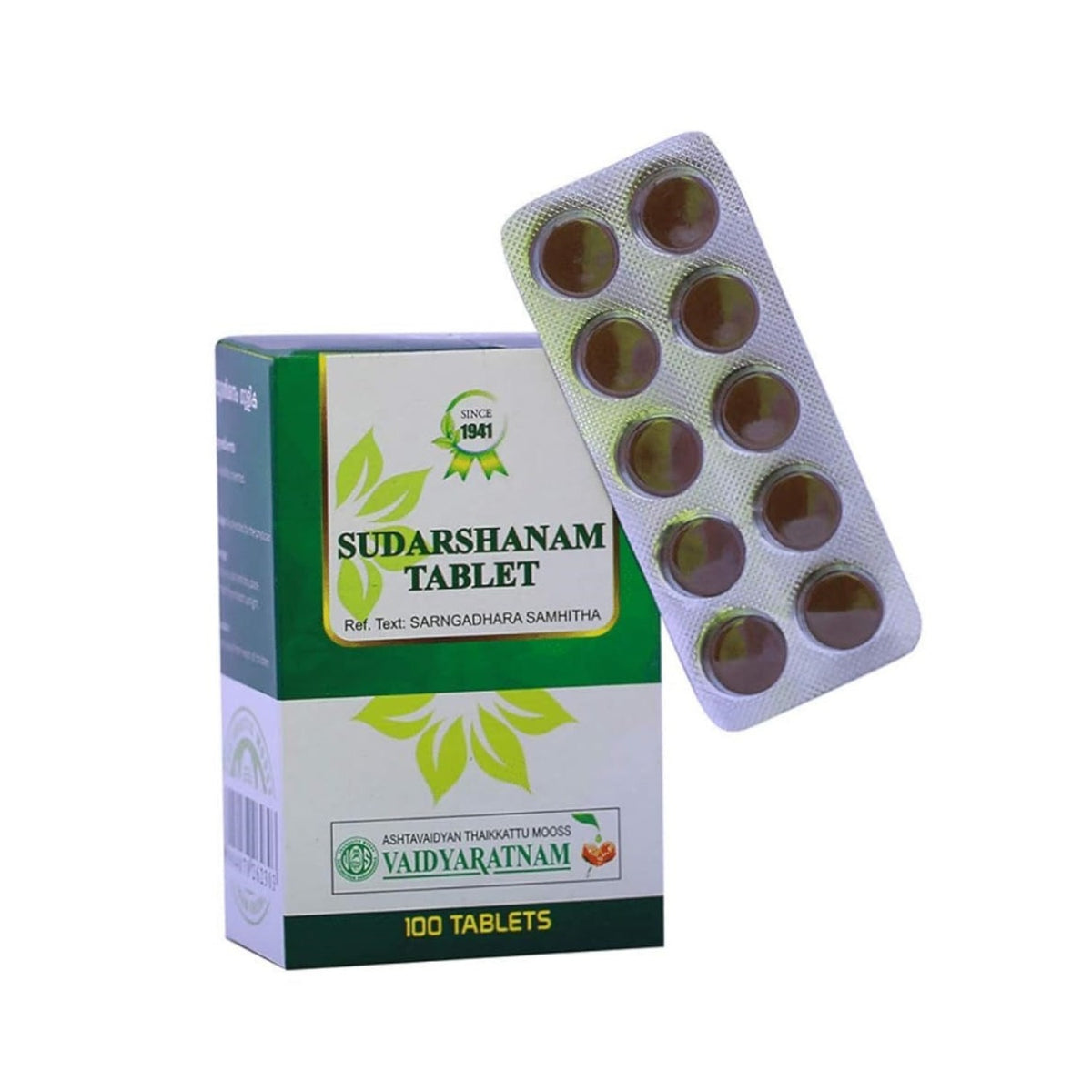 Vaidyaratnam Ayurvedic Sudarshanam Gulika 100 Tablet