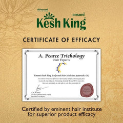 Emami Ayurvedic Kesh King Ayurvedisches Anti-Haarausfall-Haaröl Haarwachstumsöl Reduziert Haarausfall 21 natürliche Inhaltsstoffe lassen neues Haar wachsen mit Bhringraja, Amla und Brahmi