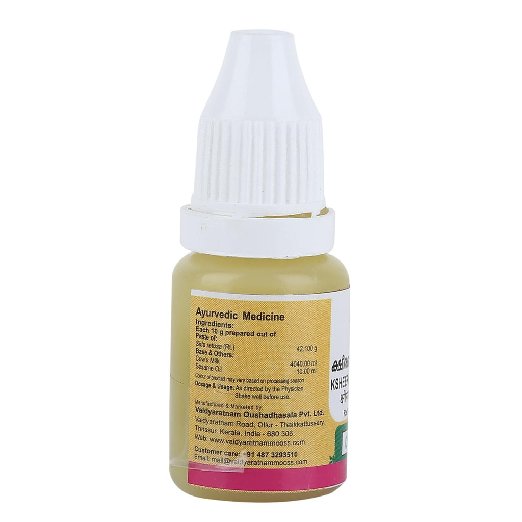 Vaidyaratnam Ksheerabala 101 Aavarthi, 3 Aavarthi und 41 Aavarthi-Öl