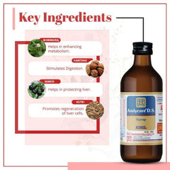 Aimil Ayurvedic Amlycure DS Kapsel zur vollständigen Leberunterstützung, Reinigungs- und Entgiftungsprodukte, Zellen und Enzyme, Kapsel und Sirup