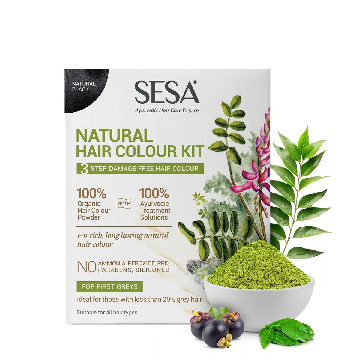 Sesa Care 3-Step Natural Hair Colour Kit