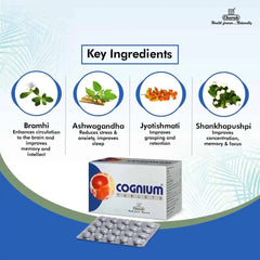 Charak Ayurvedic Cognium 20 Tablets & Syrup 200ml