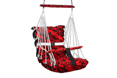 Cotton Baby Swing for Kids jhula 1-5 Years Swings Cradle Chair uyyala New Born Baby Gifts Foldable and Washable with Safety Belt, Home & Garden (red)