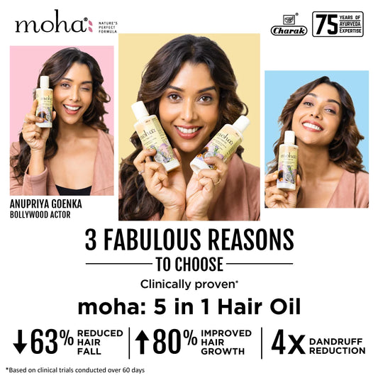 Moha Cosmetics 5 in 1 Hair Oil